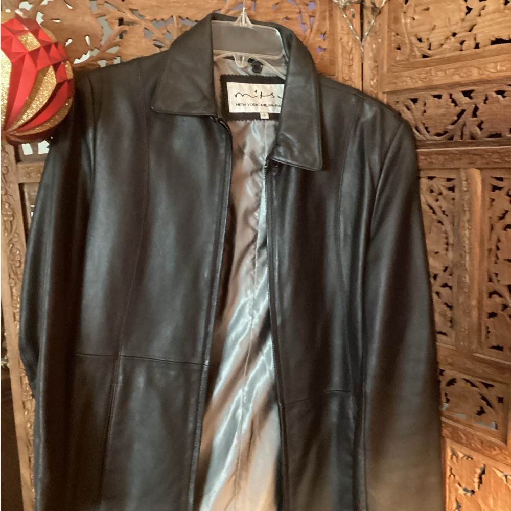 Mitsu lamb skin leather jacket.